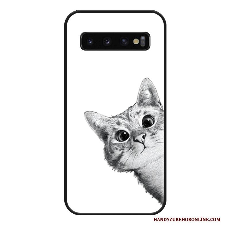 Hülle Samsung Galaxy S10+ Kreativ Nette Hängende Verzierungen, Case Samsung Galaxy S10+ Taschen Persönlichkeit Katzen