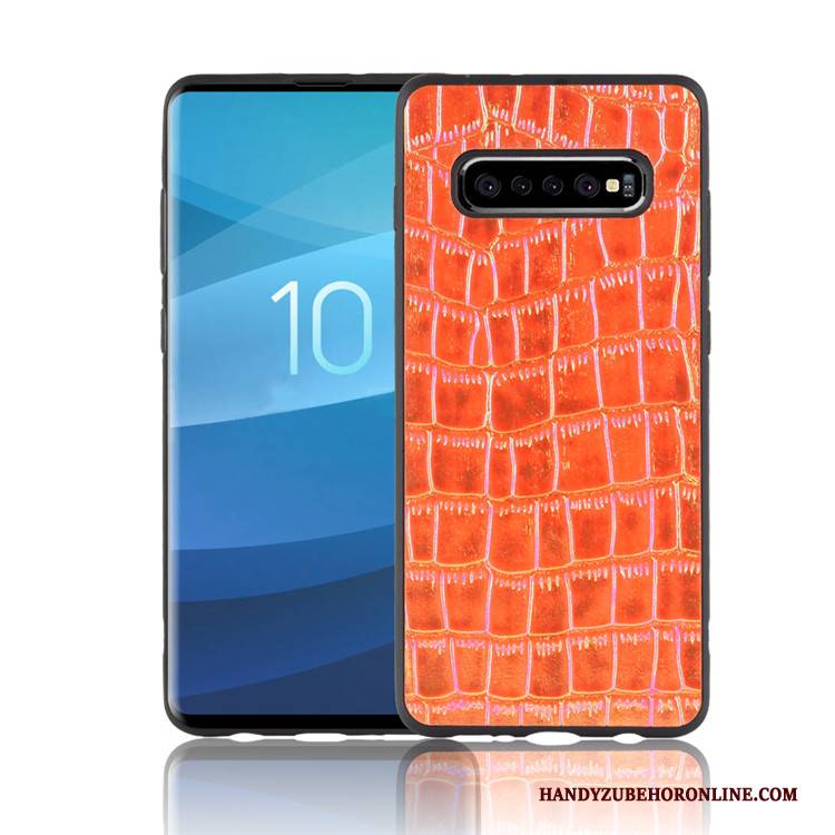 Hülle Samsung Galaxy S10 Kreativ Schwarz Handyhüllen, Case Samsung Galaxy S10 Farbe Anti-sturz