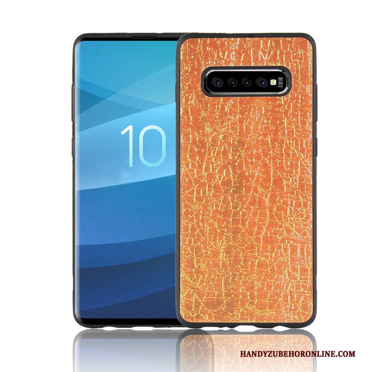 Hülle Samsung Galaxy S10 Kreativ Schwarz Handyhüllen, Case Samsung Galaxy S10 Farbe Anti-sturz