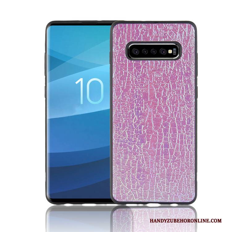 Hülle Samsung Galaxy S10 Kreativ Schwarz Handyhüllen, Case Samsung Galaxy S10 Farbe Anti-sturz