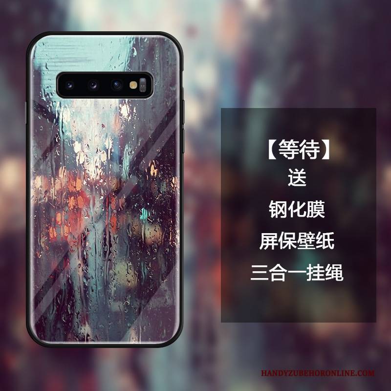 Hülle Samsung Galaxy S10 Kreativ Trendmarke Persönlichkeit, Case Samsung Galaxy S10 Mode Anti-sturz Netto Rot