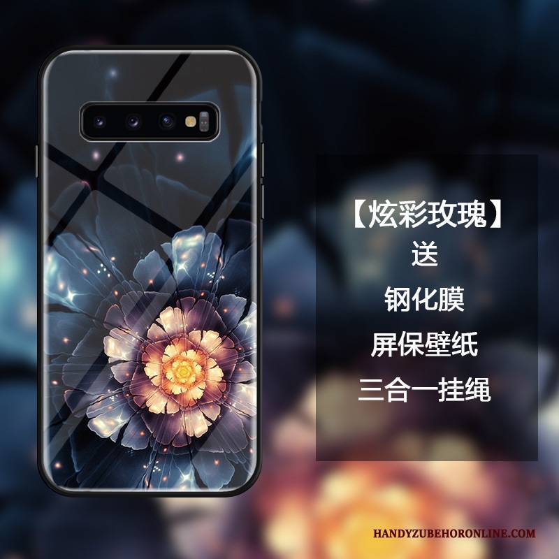 Hülle Samsung Galaxy S10 Kreativ Trendmarke Persönlichkeit, Case Samsung Galaxy S10 Mode Anti-sturz Netto Rot