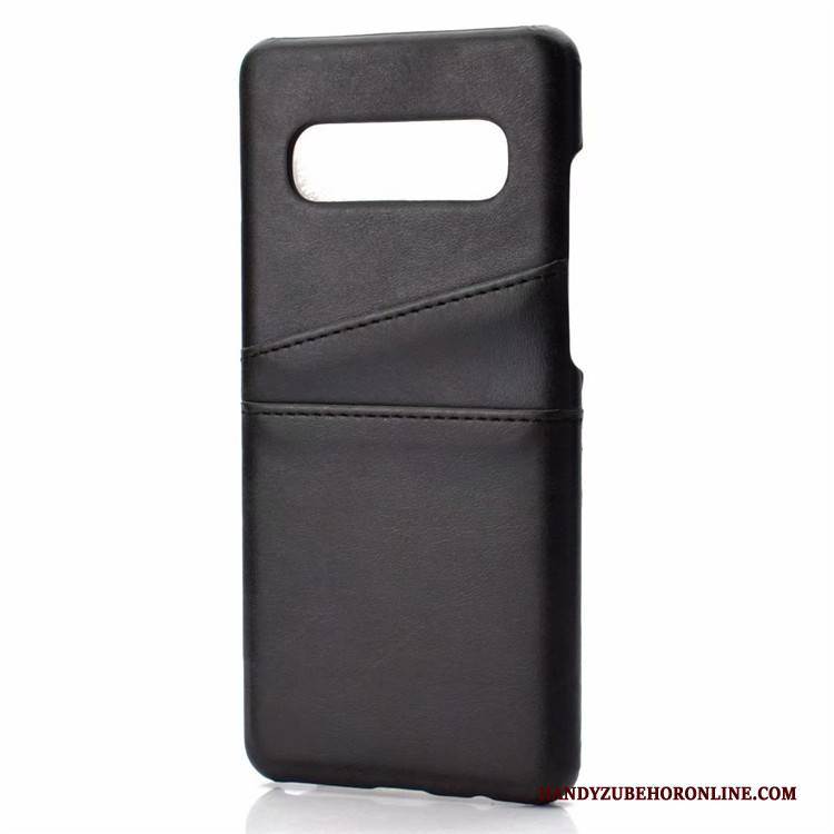 Hülle Samsung Galaxy S10 Lederhülle Anti-sturz Kuh, Case Samsung Galaxy S10 Leder Muster Handyhüllen