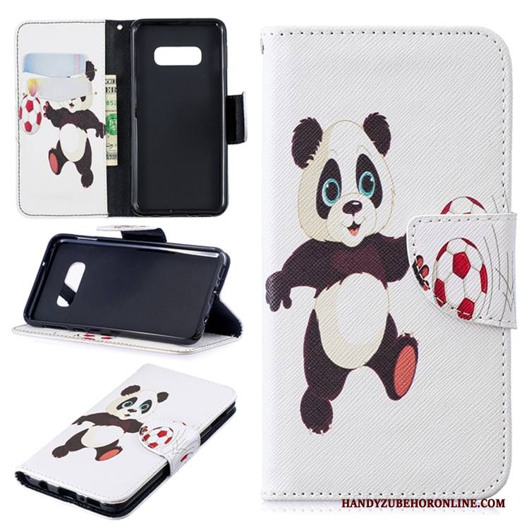 Hülle Samsung Galaxy S10 Lederhülle Trend Schwarz, Case Samsung Galaxy S10 Folio