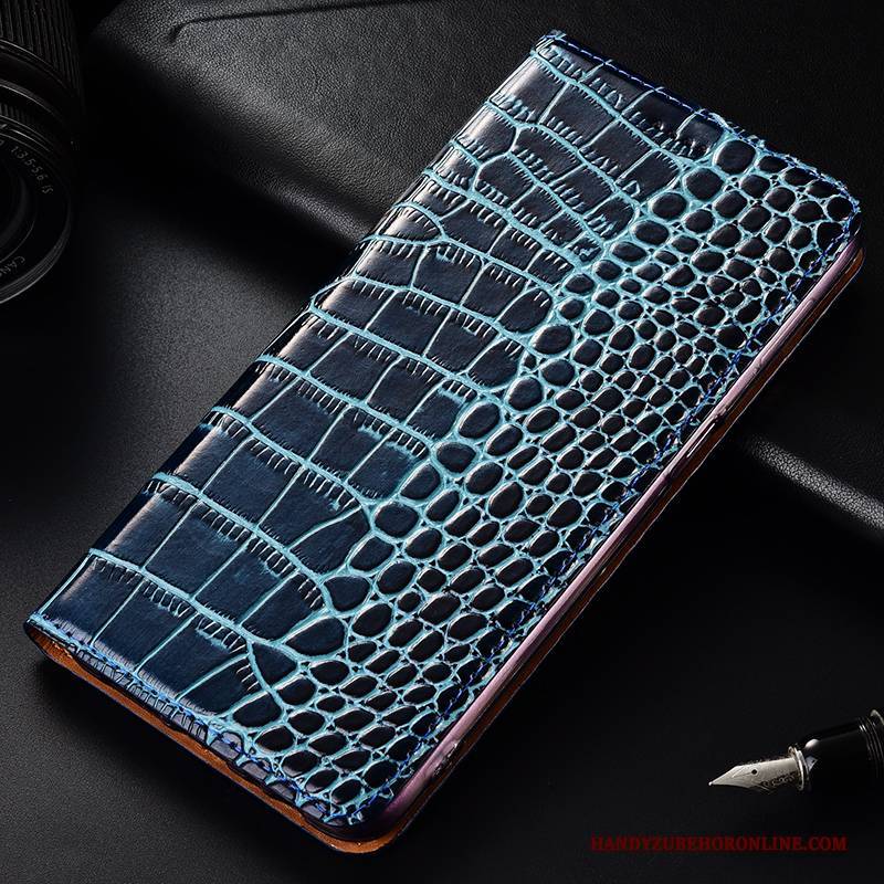 Hülle Samsung Galaxy S10 Lite Folio Blau Anti-sturz, Case Samsung Galaxy S10 Lite Leder Handyhüllen