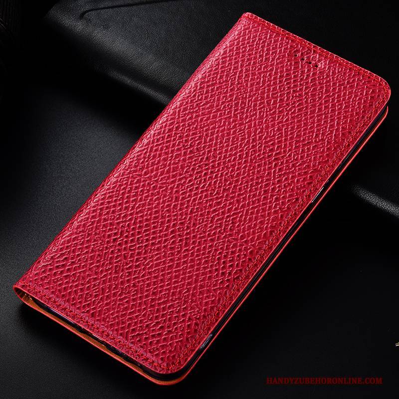 Hülle Samsung Galaxy S10 Lite Folio Rot Handyhüllen, Case Samsung Galaxy S10 Lite Taschen Muster Mesh