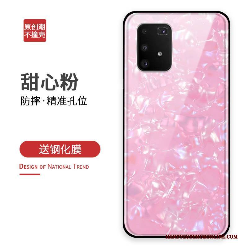 Hülle Samsung Galaxy S10 Lite Kreativ Glas Blau, Case Samsung Galaxy S10 Lite Silikon Anti-sturz Handyhüllen