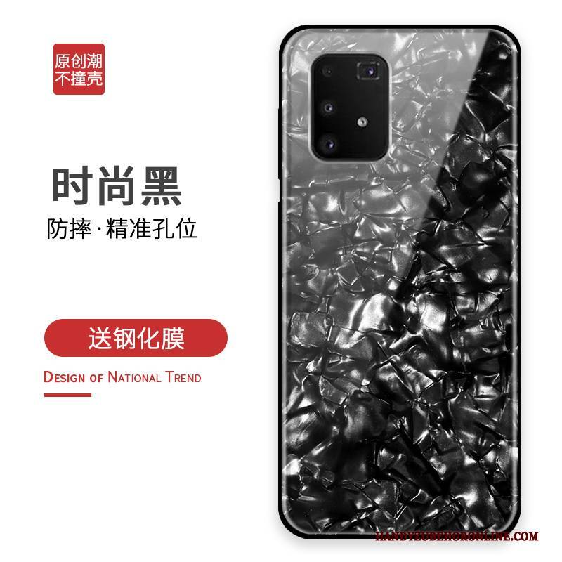 Hülle Samsung Galaxy S10 Lite Kreativ Glas Blau, Case Samsung Galaxy S10 Lite Silikon Anti-sturz Handyhüllen