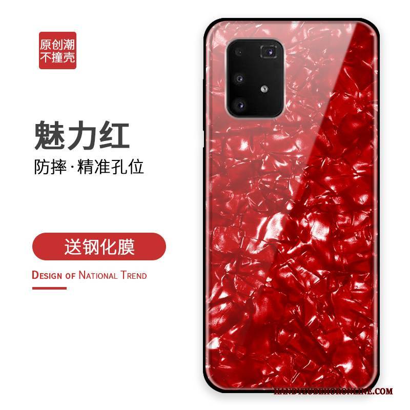 Hülle Samsung Galaxy S10 Lite Kreativ Glas Blau, Case Samsung Galaxy S10 Lite Silikon Anti-sturz Handyhüllen