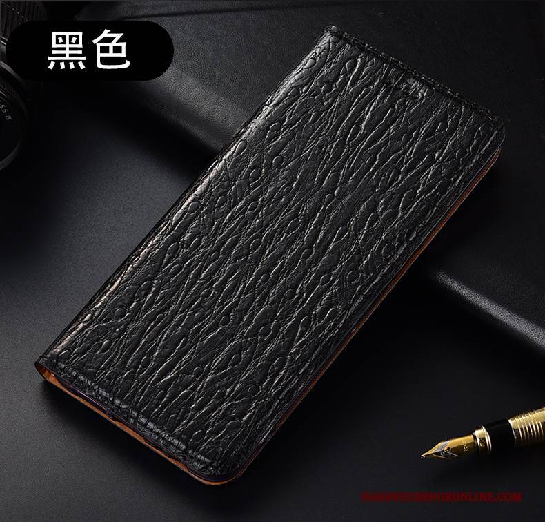 Hülle Samsung Galaxy S10 Lite Leder Dunkelblau Handyhüllen, Case Samsung Galaxy S10 Lite Taschen Anti-sturz Vogel