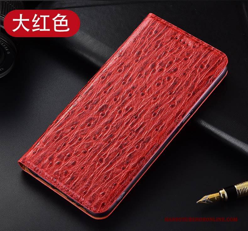 Hülle Samsung Galaxy S10 Lite Leder Dunkelblau Handyhüllen, Case Samsung Galaxy S10 Lite Taschen Anti-sturz Vogel