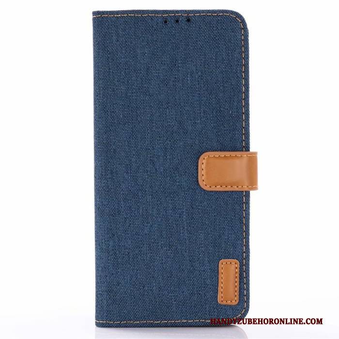 Hülle Samsung Galaxy S10 Lite Lederhülle Denim Blau, Case Samsung Galaxy S10 Lite Folio Handyhüllen