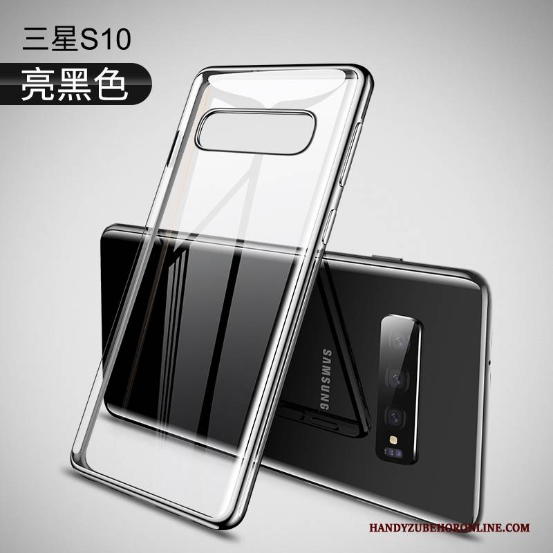 Hülle Samsung Galaxy S10 Mode Persönlichkeit Handyhüllen, Case Samsung Galaxy S10 Silikon Transparent Netto Rot