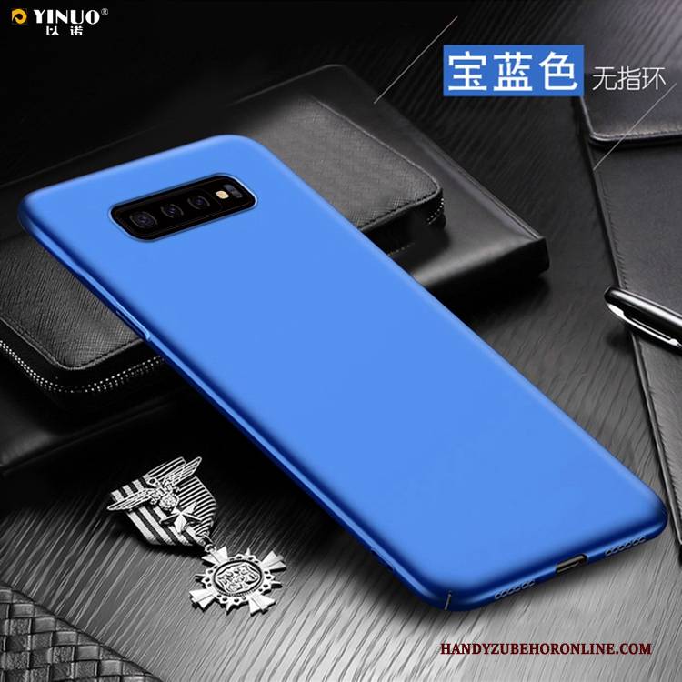 Hülle Samsung Galaxy S10+ Pu Schwer, Case Samsung Galaxy S10+ Blau Handyhüllen