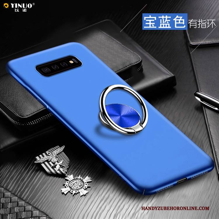 Hülle Samsung Galaxy S10+ Pu Schwer, Case Samsung Galaxy S10+ Blau Handyhüllen