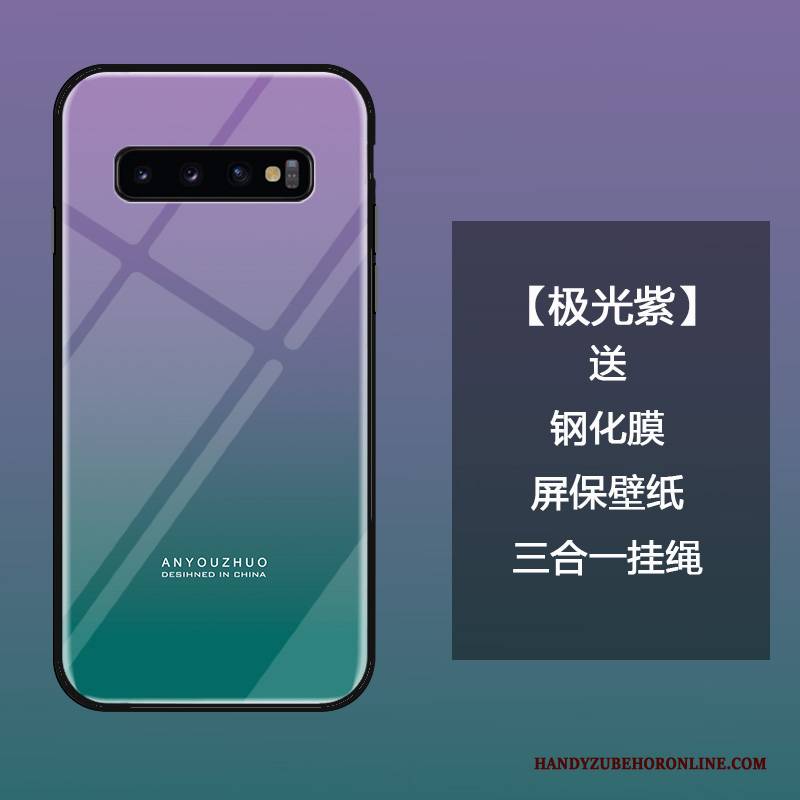 Hülle Samsung Galaxy S10 Schutz Anti-sturz Farbverlauf, Case Samsung Galaxy S10 Mode Handyhüllen Einfach