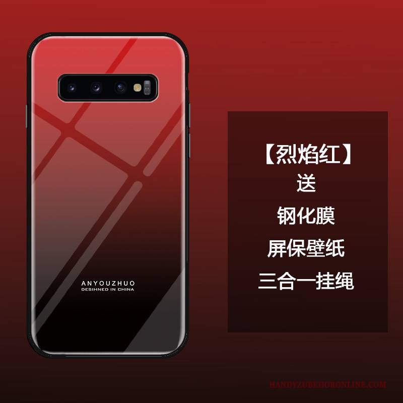 Hülle Samsung Galaxy S10 Schutz Anti-sturz Farbverlauf, Case Samsung Galaxy S10 Mode Handyhüllen Einfach