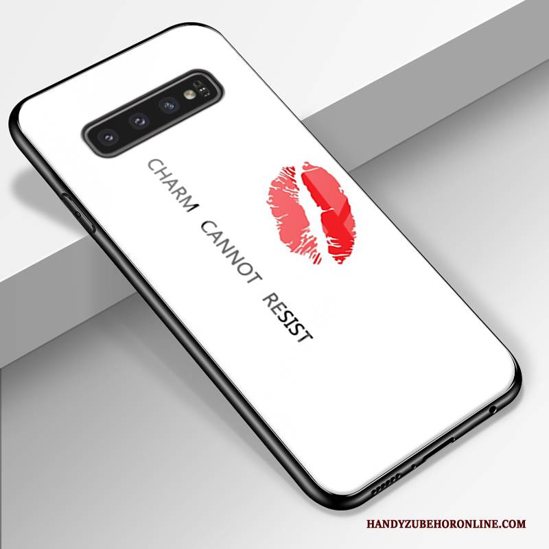 Hülle Samsung Galaxy S10+ Schutz Anti-sturz Nette, Case Samsung Galaxy S10+ Weiche Trend Glas