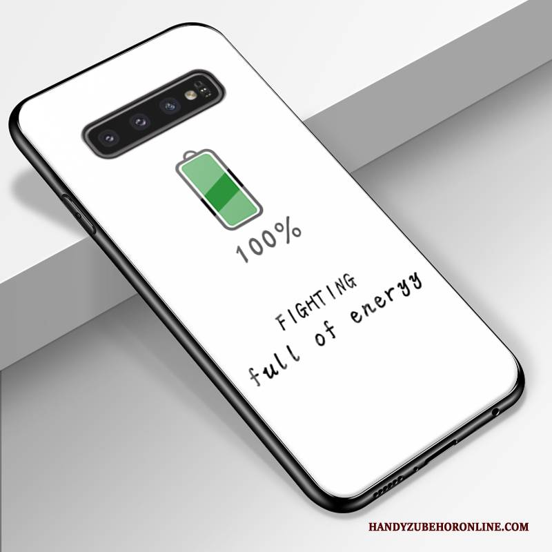 Hülle Samsung Galaxy S10+ Schutz Anti-sturz Nette, Case Samsung Galaxy S10+ Weiche Trend Glas