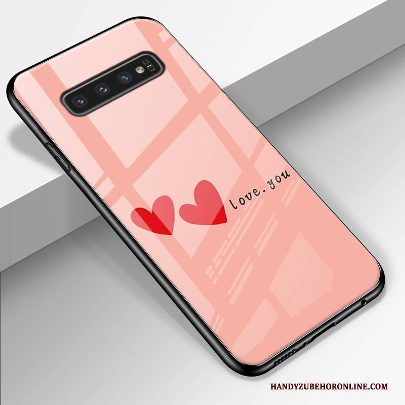 Hülle Samsung Galaxy S10+ Schutz Anti-sturz Nette, Case Samsung Galaxy S10+ Weiche Trend Glas