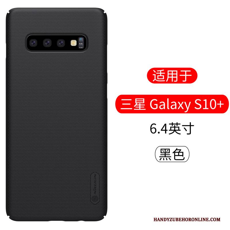 Hülle Samsung Galaxy S10+ Schutz Handyhüllen Anti-sturz, Case Samsung Galaxy S10+ Gold Nubuck