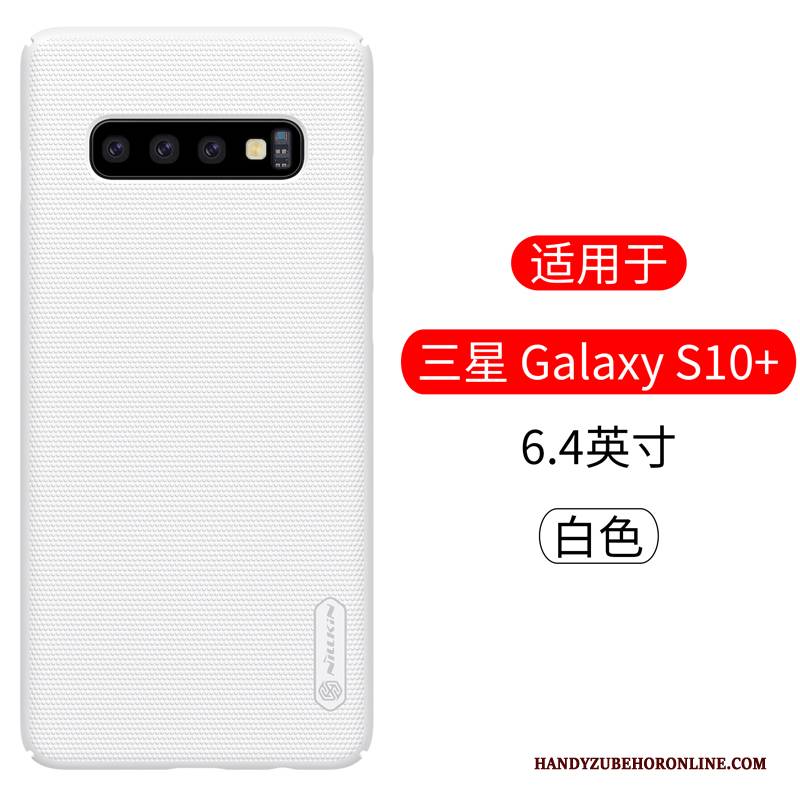 Hülle Samsung Galaxy S10+ Schutz Handyhüllen Anti-sturz, Case Samsung Galaxy S10+ Gold Nubuck