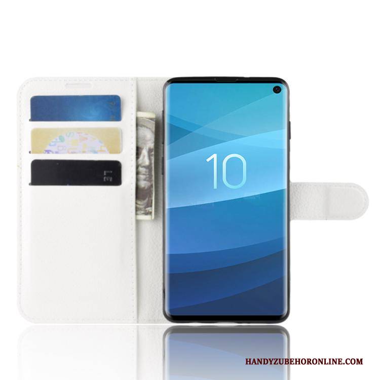 Hülle Samsung Galaxy S10+ Schutz Karte Business, Case Samsung Galaxy S10+ Lederhülle Schwarz Handyhüllen