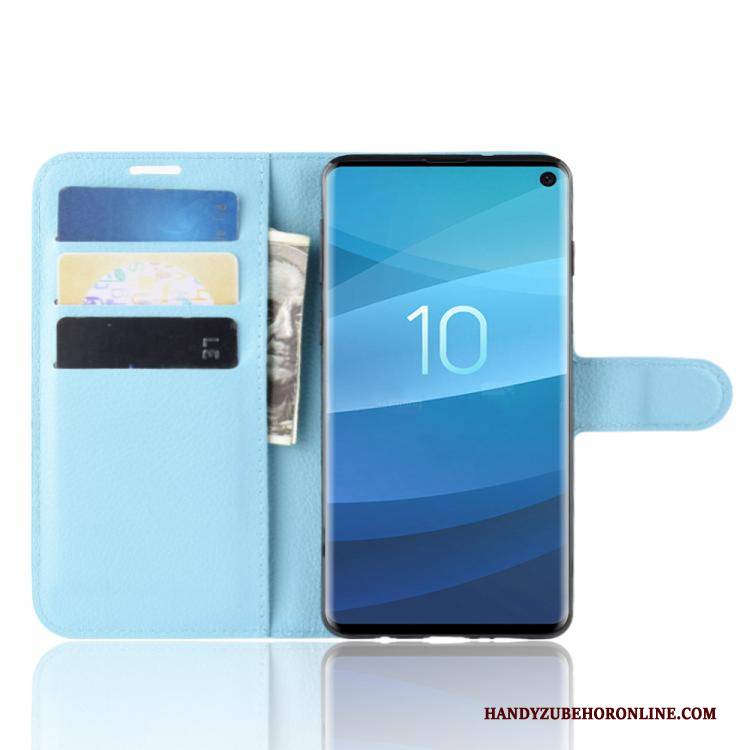 Hülle Samsung Galaxy S10+ Schutz Karte Business, Case Samsung Galaxy S10+ Lederhülle Schwarz Handyhüllen