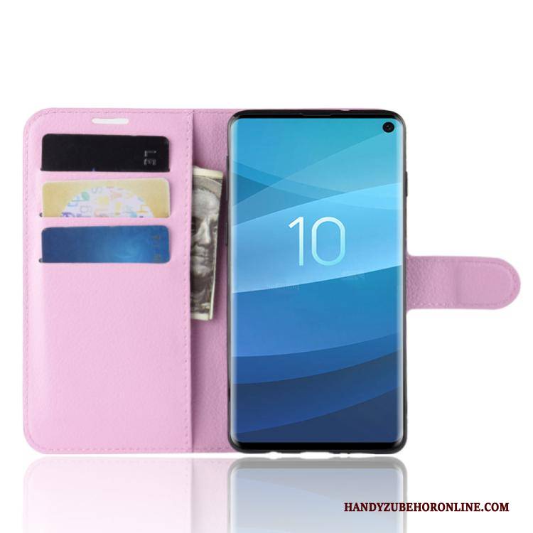 Hülle Samsung Galaxy S10+ Schutz Karte Business, Case Samsung Galaxy S10+ Lederhülle Schwarz Handyhüllen