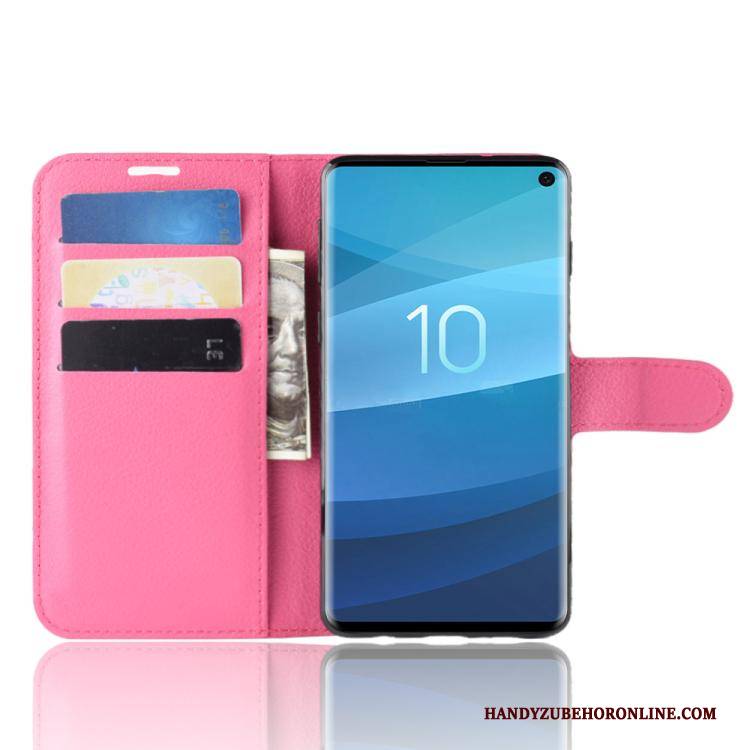 Hülle Samsung Galaxy S10+ Schutz Karte Business, Case Samsung Galaxy S10+ Lederhülle Schwarz Handyhüllen