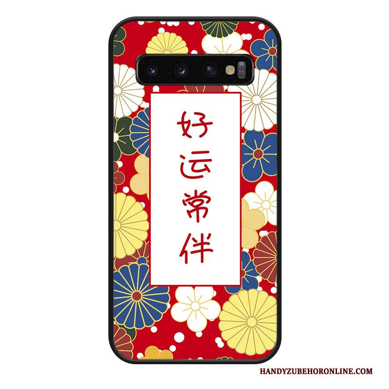 Hülle Samsung Galaxy S10 Schutz Neu Trendmarke, Case Samsung Galaxy S10 Kreativ Weiß Hängende Verzierungen