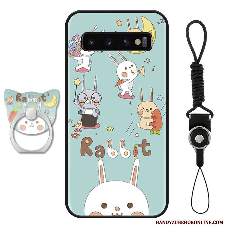 Hülle Samsung Galaxy S10+ Schutz Trendmarke Liebhaber, Case Samsung Galaxy S10+ Karikatur Netto Rot Persönlichkeit