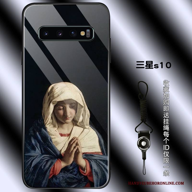 Hülle Samsung Galaxy S10 Silikon Anti-sturz Schwarz, Case Samsung Galaxy S10 Taschen Trend Handyhüllen