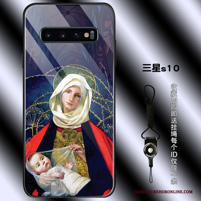 Hülle Samsung Galaxy S10 Silikon Anti-sturz Schwarz, Case Samsung Galaxy S10 Taschen Trend Handyhüllen