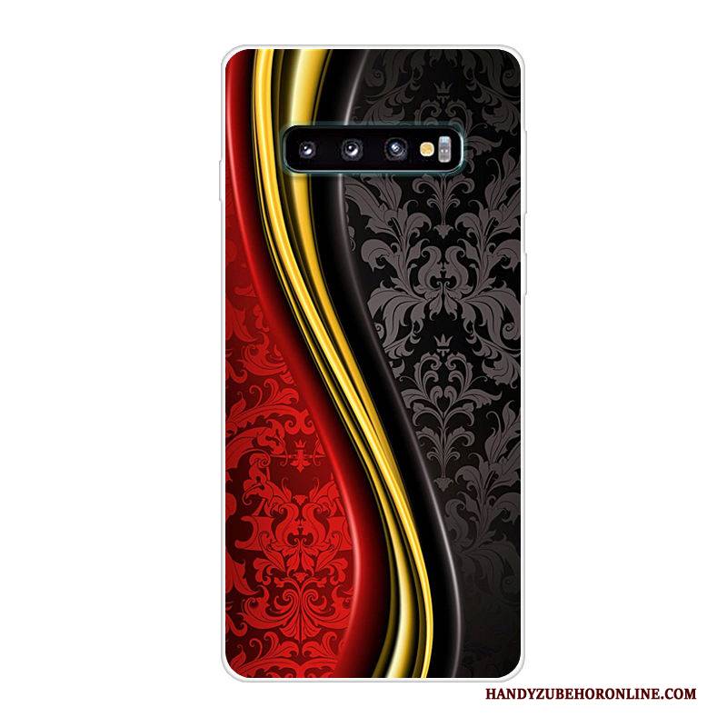 Hülle Samsung Galaxy S10 Silikon Handyhüllen Blau, Case Samsung Galaxy S10 Karikatur