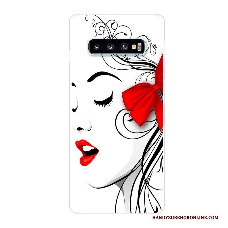 Hülle Samsung Galaxy S10 Silikon Handyhüllen Blau, Case Samsung Galaxy S10 Karikatur