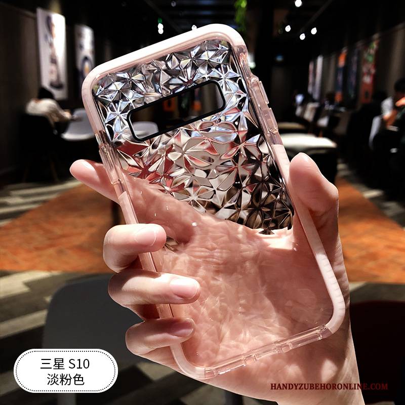 Hülle Samsung Galaxy S10 Silikon Netto Rot Neu, Case Samsung Galaxy S10 Kreativ Transparent Persönlichkeit