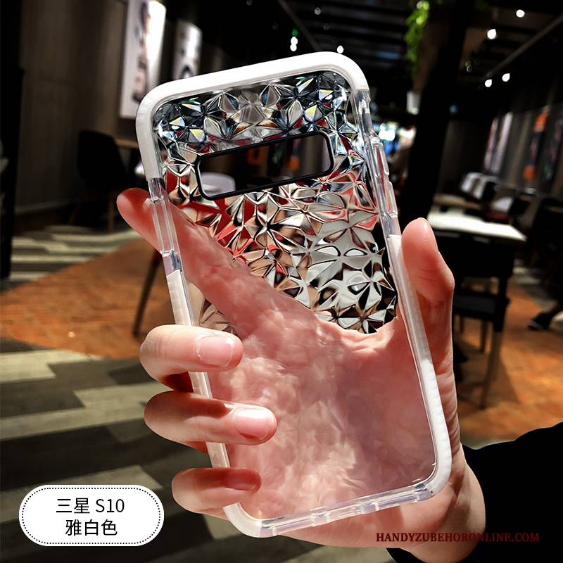 Hülle Samsung Galaxy S10 Silikon Netto Rot Neu, Case Samsung Galaxy S10 Kreativ Transparent Persönlichkeit