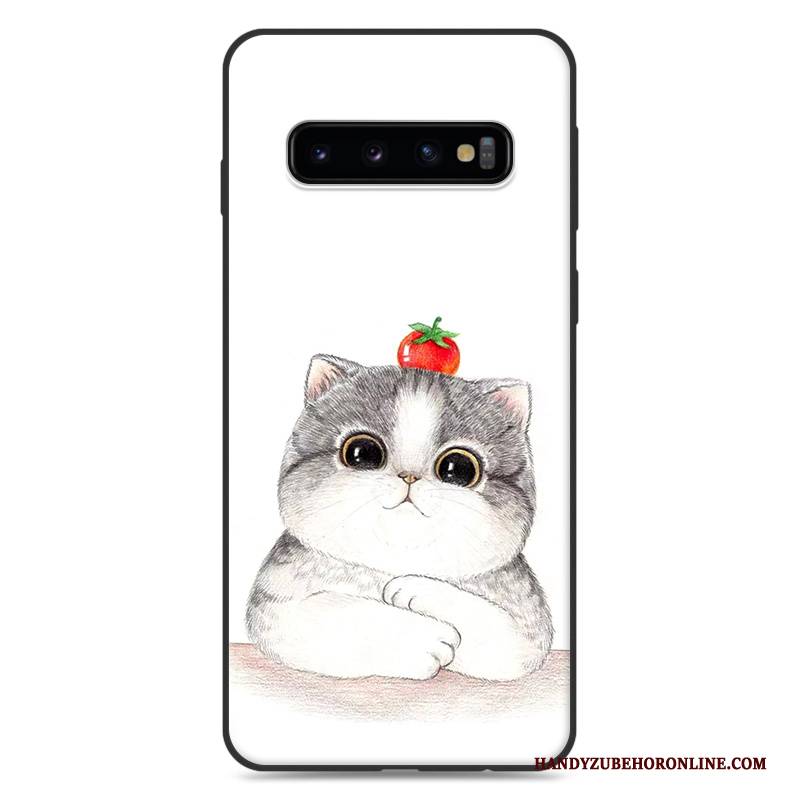 Hülle Samsung Galaxy S10+ Silikon Trend Rosa, Case Samsung Galaxy S10+ Kreativ Anti-sturz Handyhüllen