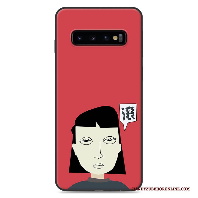 Hülle Samsung Galaxy S10+ Silikon Trend Rosa, Case Samsung Galaxy S10+ Kreativ Anti-sturz Handyhüllen