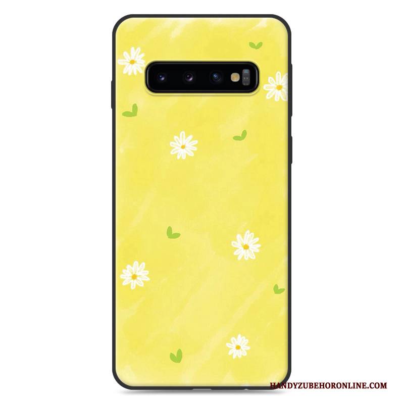 Hülle Samsung Galaxy S10+ Silikon Trend Rosa, Case Samsung Galaxy S10+ Kreativ Anti-sturz Handyhüllen