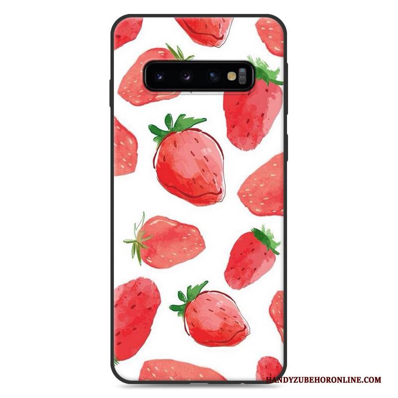 Hülle Samsung Galaxy S10+ Silikon Trend Rosa, Case Samsung Galaxy S10+ Kreativ Anti-sturz Handyhüllen