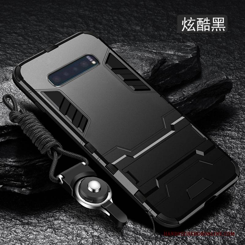 Hülle Samsung Galaxy S10 Taschen Anti-sturz Membran, Case Samsung Galaxy S10 Classic Silber Schwer