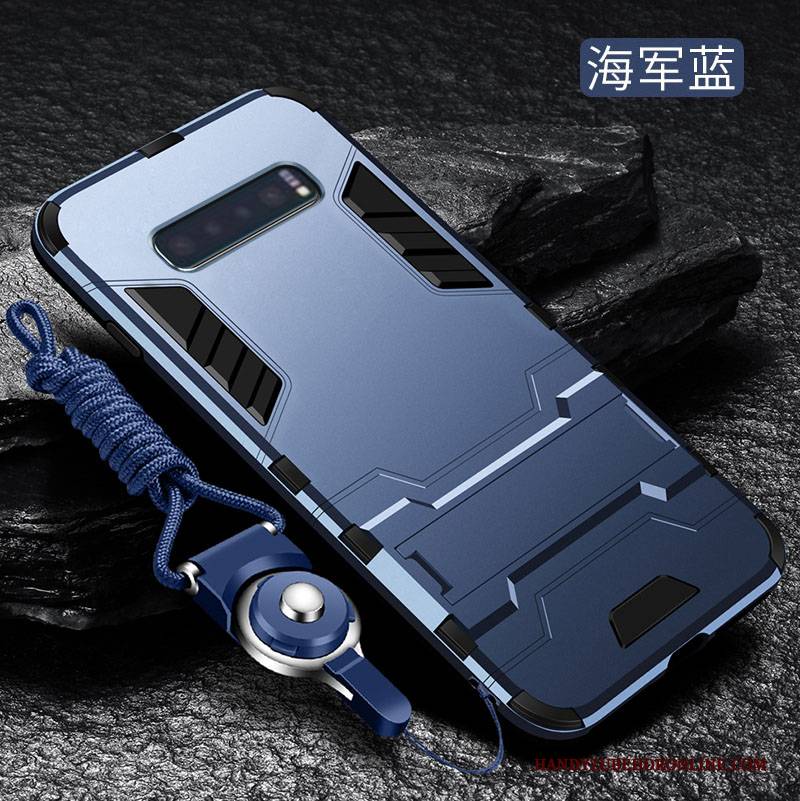 Hülle Samsung Galaxy S10 Taschen Anti-sturz Membran, Case Samsung Galaxy S10 Classic Silber Schwer