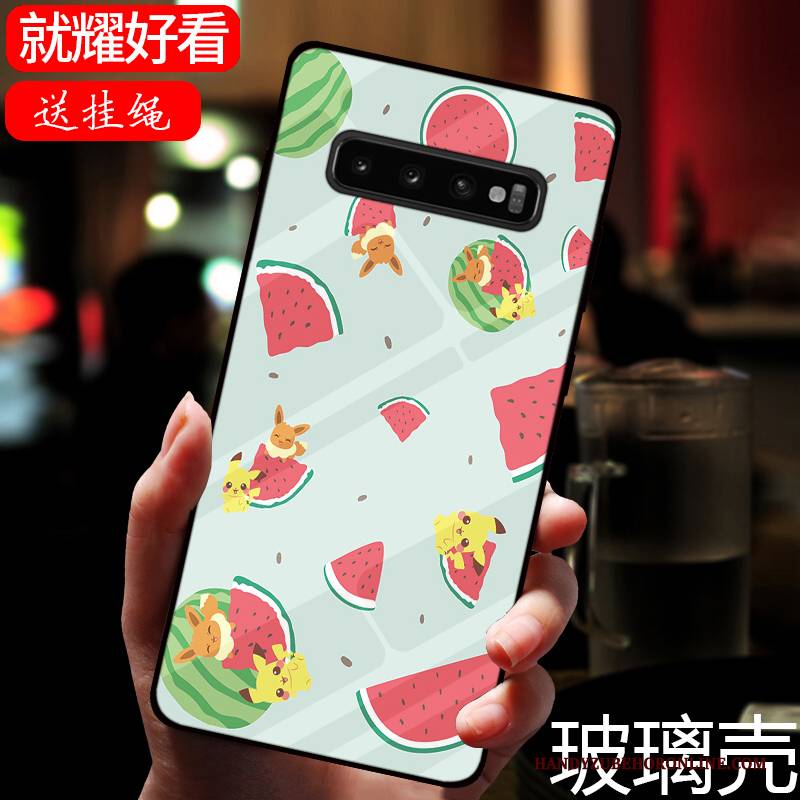 Hülle Samsung Galaxy S10 Taschen Frisch Spiegel, Case Samsung Galaxy S10 Handyhüllen Grün