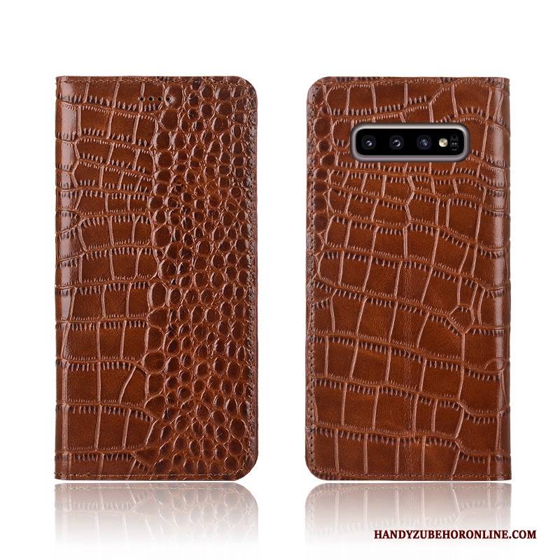 Hülle Samsung Galaxy S10+ Taschen Handyhüllen Neu, Case Samsung Galaxy S10+ Schutz Rot Anti-sturz