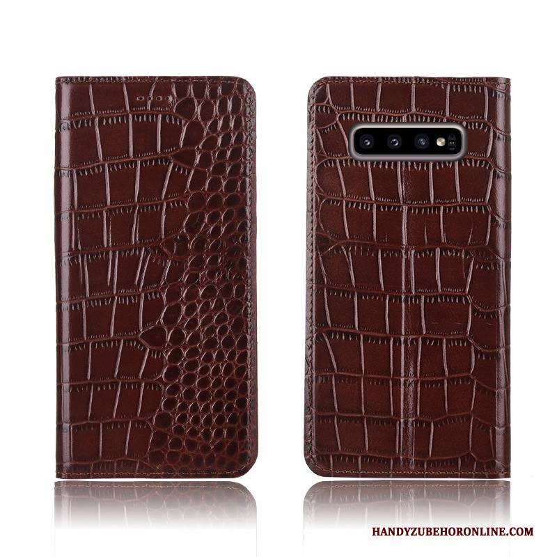 Hülle Samsung Galaxy S10+ Taschen Handyhüllen Neu, Case Samsung Galaxy S10+ Schutz Rot Anti-sturz