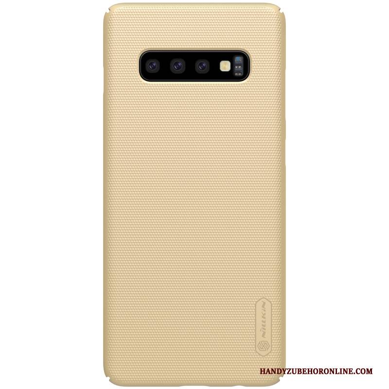 Hülle Samsung Galaxy S10+ Taschen Handyhüllen Schwer, Case Samsung Galaxy S10+ Schutz Nubuck Anti-sturz