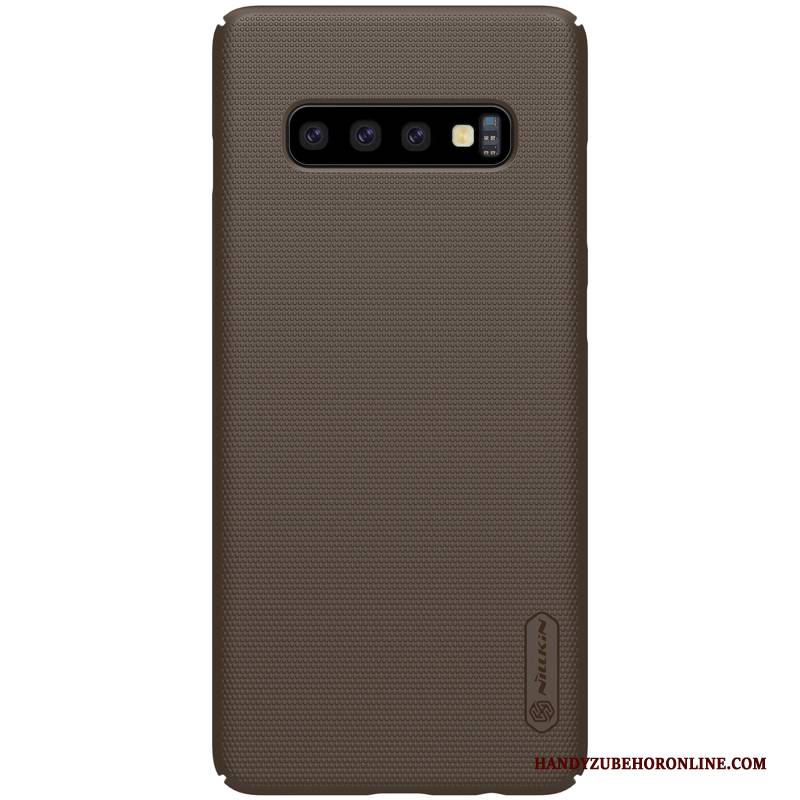 Hülle Samsung Galaxy S10+ Taschen Handyhüllen Schwer, Case Samsung Galaxy S10+ Schutz Nubuck Anti-sturz