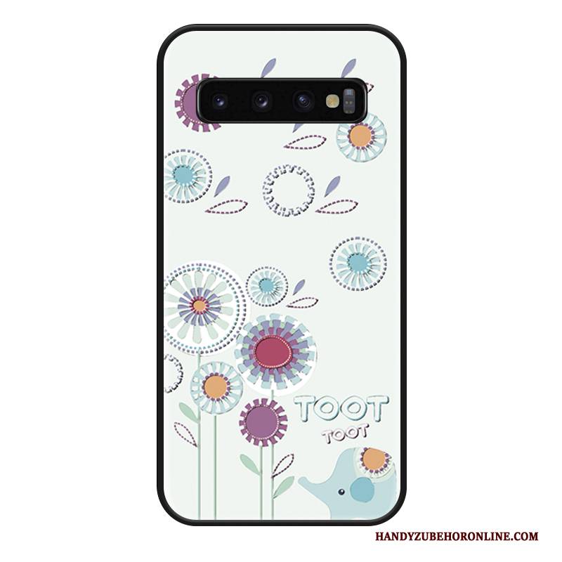 Hülle Samsung Galaxy S10 Taschen Hängende Verzierungen Handyhüllen, Case Samsung Galaxy S10 Schutz Netto Rot Anti-sturz